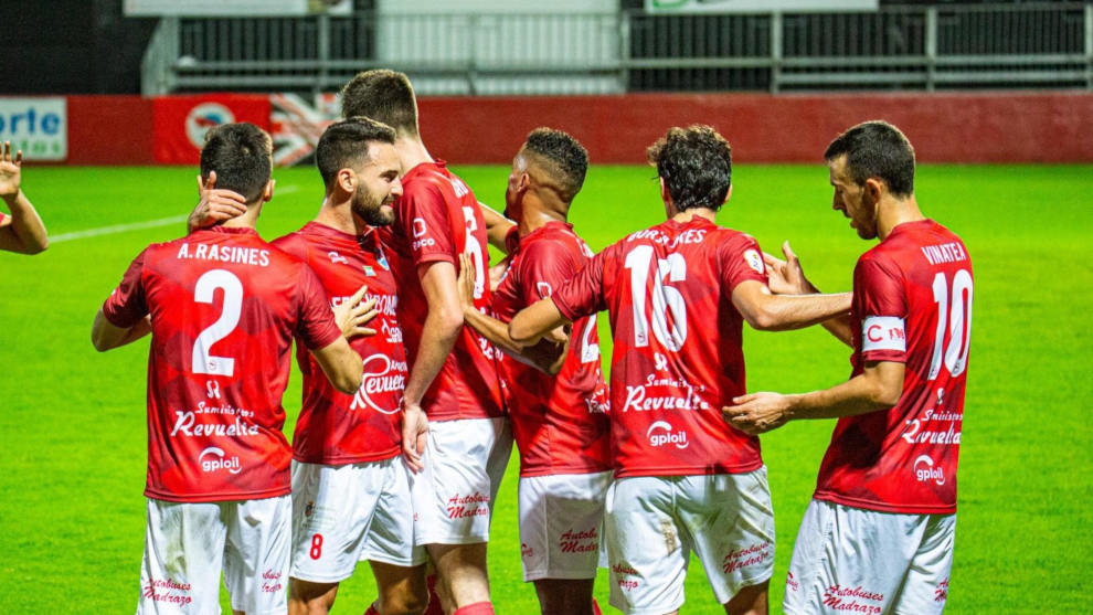 El Laredo celebrando el gol | Foto: Álvaro Bolivar