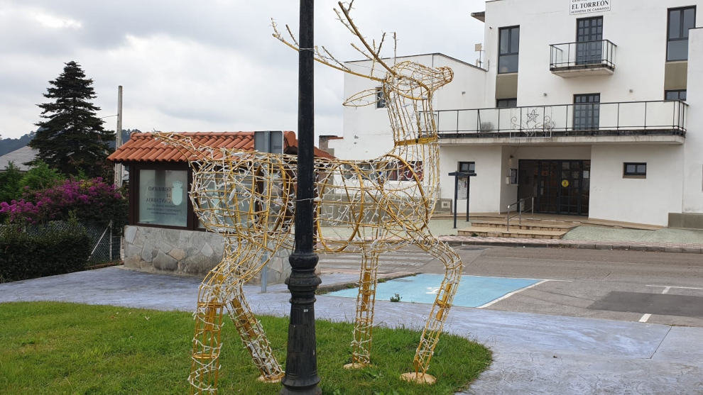 Luces de navidad en Camargo