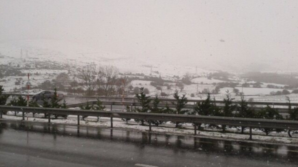 Nieve en las carreteras