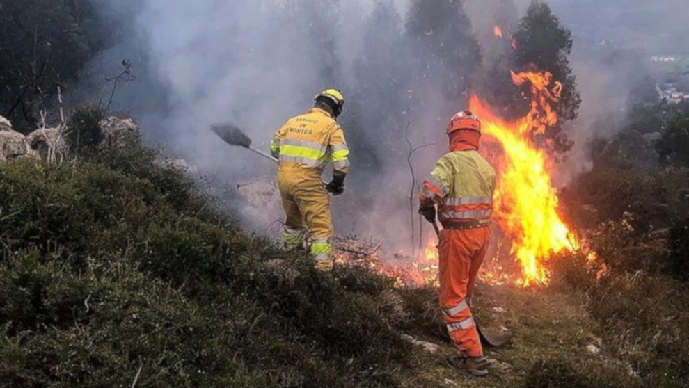 Imagen de archivo de un incendio forestal