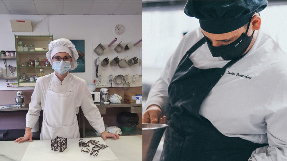 Mario Fernández Bodegas  y Javier Pérez Arce en la cocina