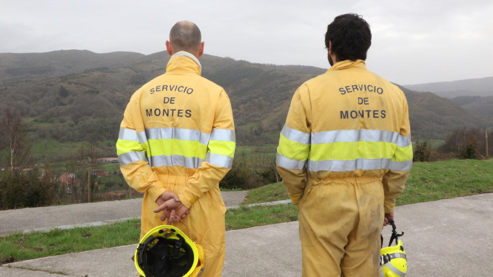 Cuadrillas de incendios forestales