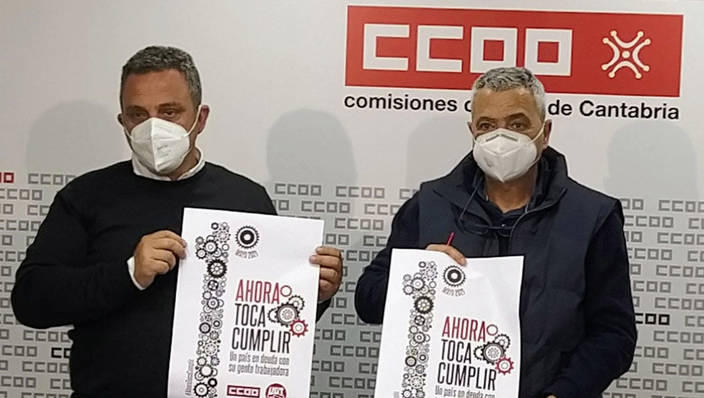 Mariano Carmona y Carlos Sánchez, líderes de CCOO y UGT