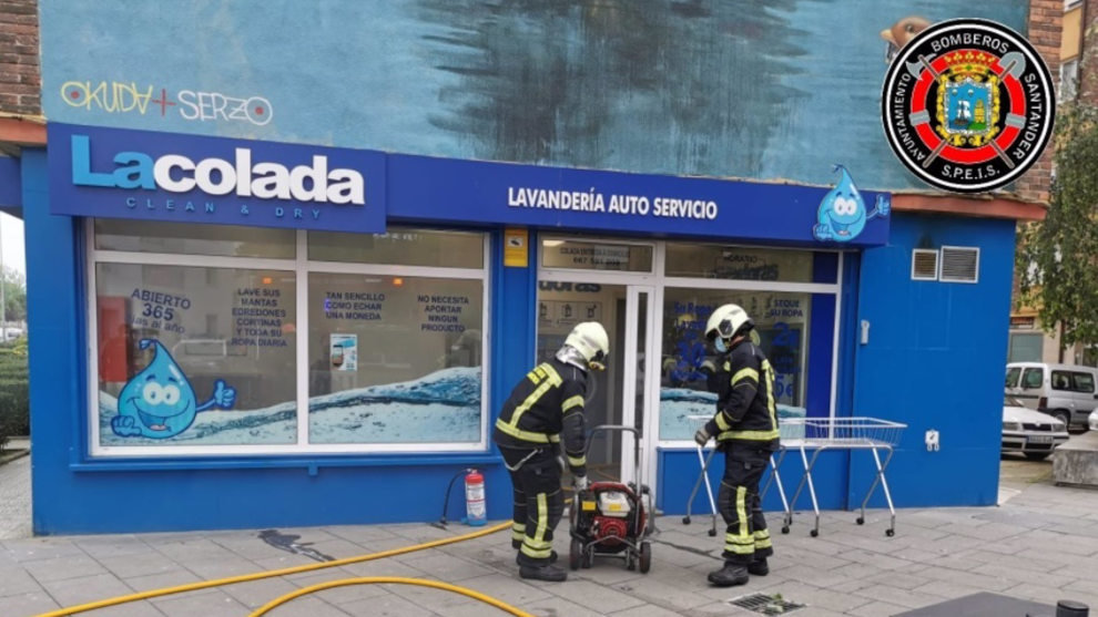 Incendio en la lavandería