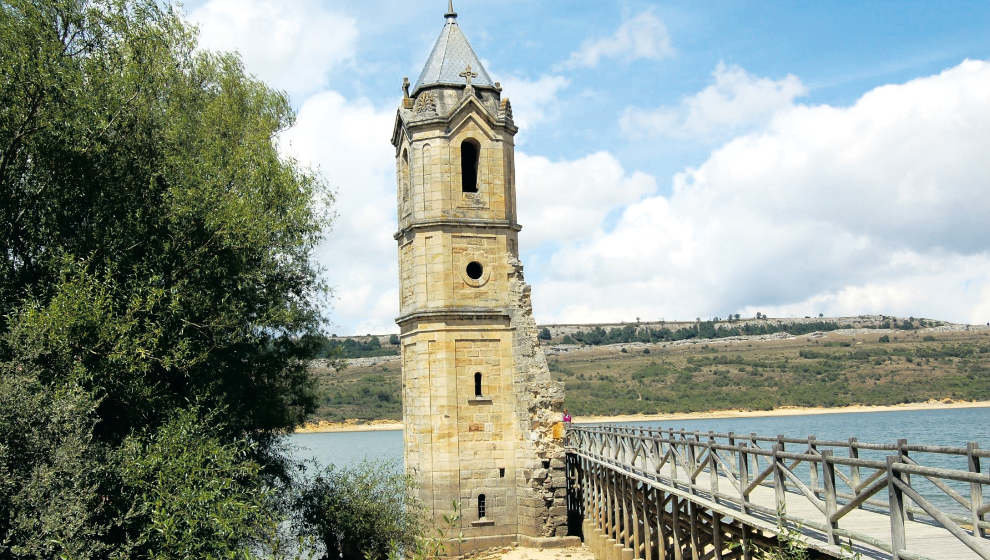 El embalse del Ebro estará rodeado por una senda ciclable