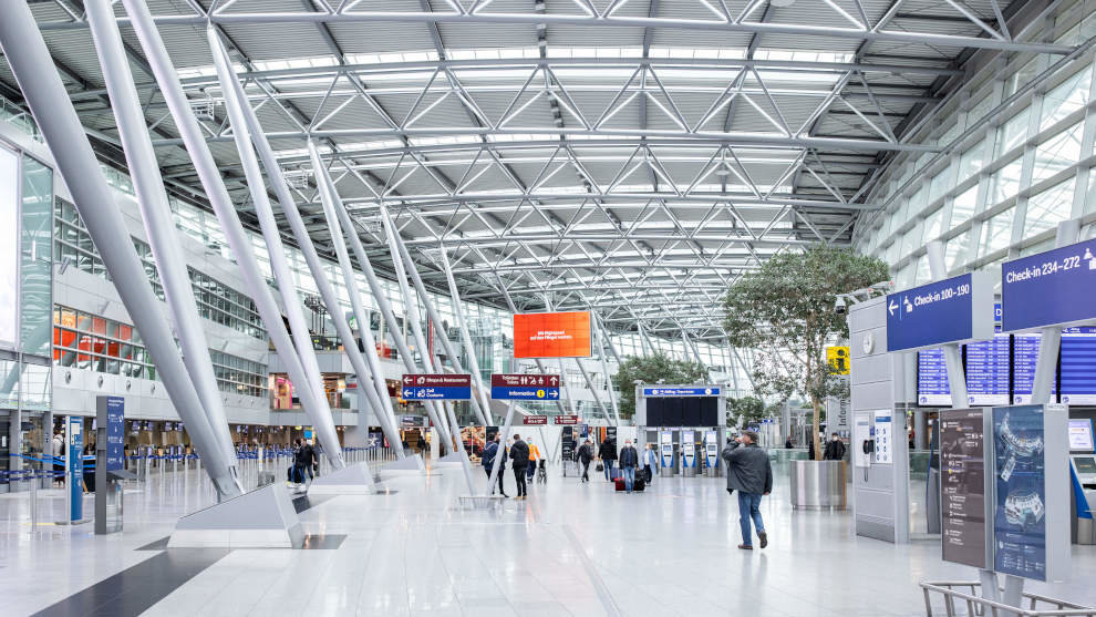 Aeropuerto de Duseldorf, en Alemania