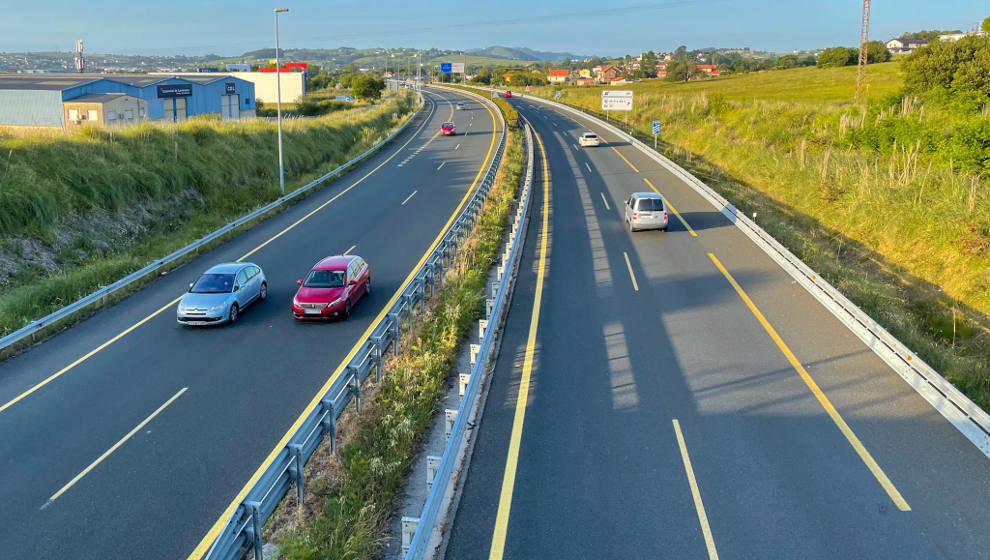 Autovía A-67 a su paso por el municipio de Polanco