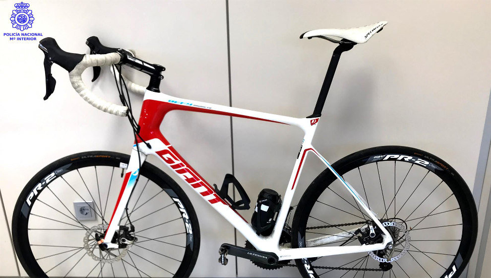 Bicicleta robada en la terraza de Santander