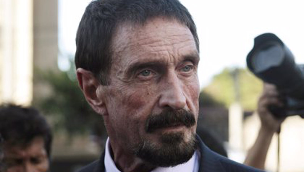 El fundador del antivirus McAfee, John McAfee