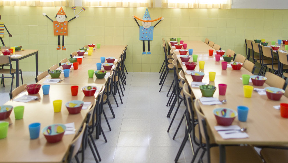 Imagen de archivo de un comedor escolar de un colegio de Madrid | Foto: Archivo