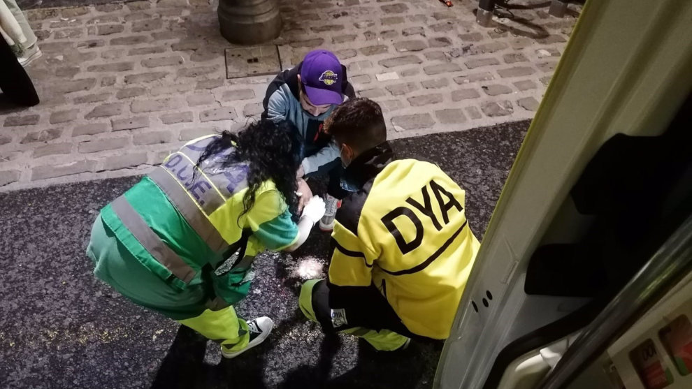 Voluntarios de la DYA prestan una asistencia en Castro Urdiales | Foto: DYA