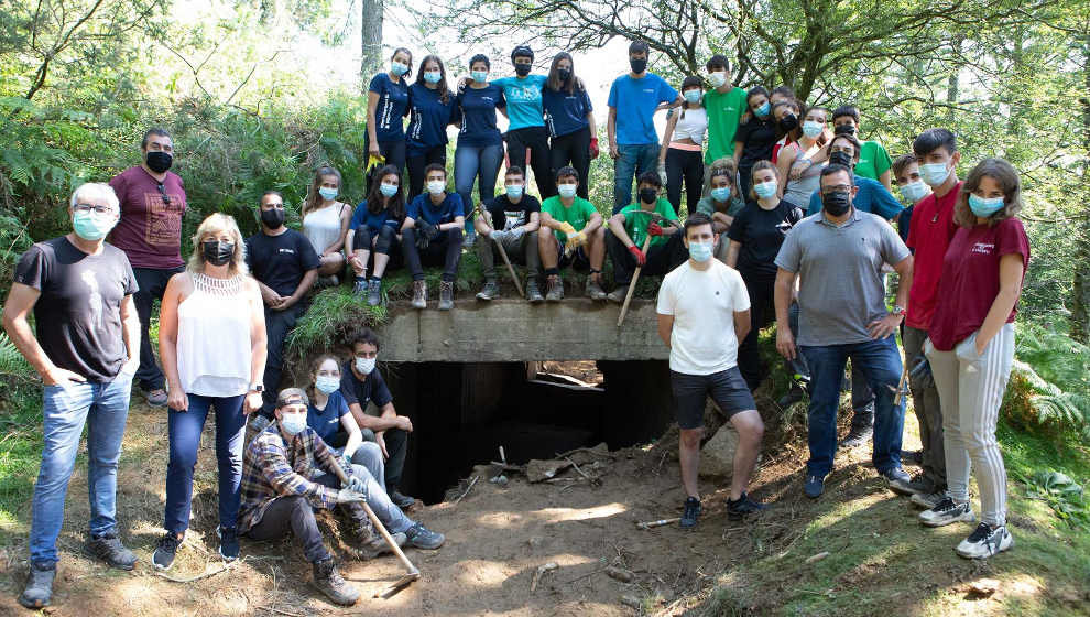 Javier Remírez y Ana Ollo visitan el campo de voluntariado