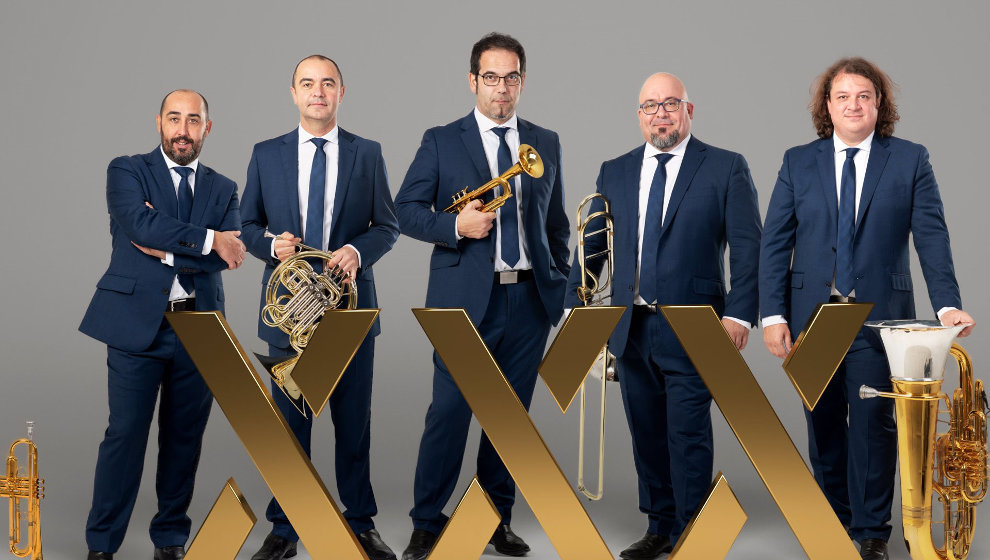 El grupo Spanish Brass actúa en el FIS junto a Maite Gil