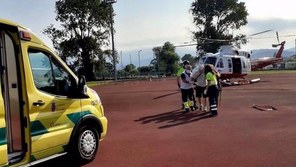 Rescate a un senderista accidentado