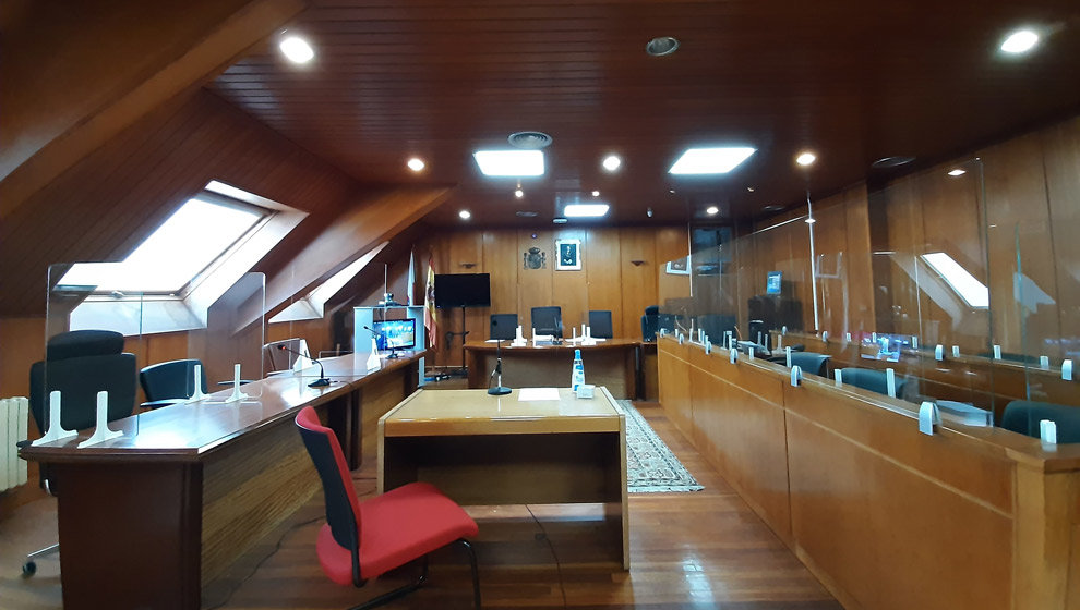 Sala de la Sección Primera de la Audiencia Provincial de Cantabria