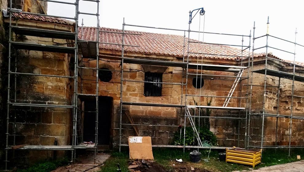 Nueva cubierta de la iglesia de Santa María de la Asunción