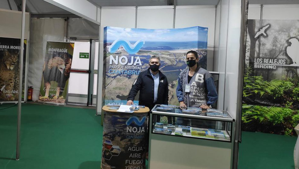 El stand de la Villa de Noja en la Feria Internacional de Turismo Ornitológico