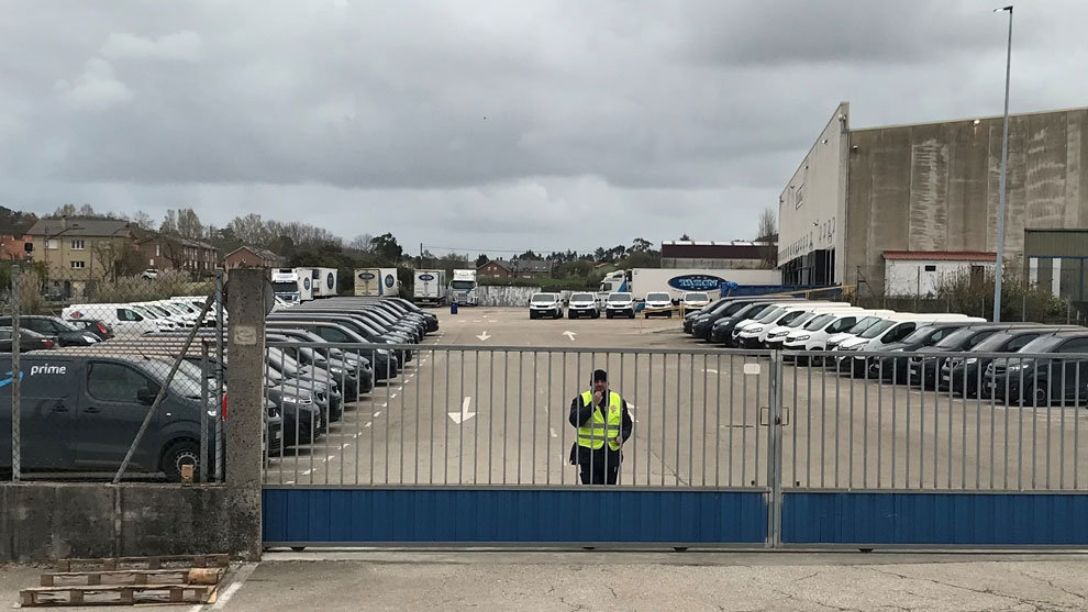 Instalaciones de la distribuidora de Amazon en Cantabria