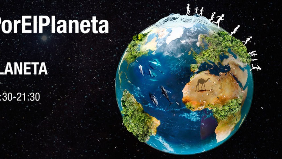 Detalle del cartel por 'La Hora del Planeta'