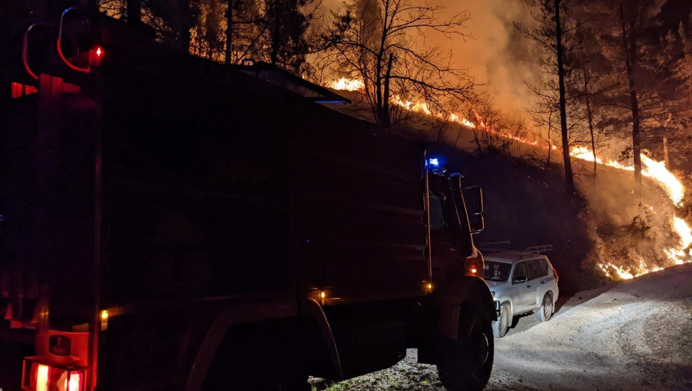 Incendio en Vega de Pas