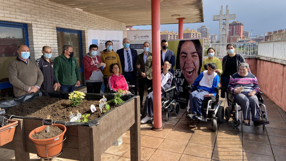 Inauguración de un huerto solidario ecológico en las instalaciones de Aspace 