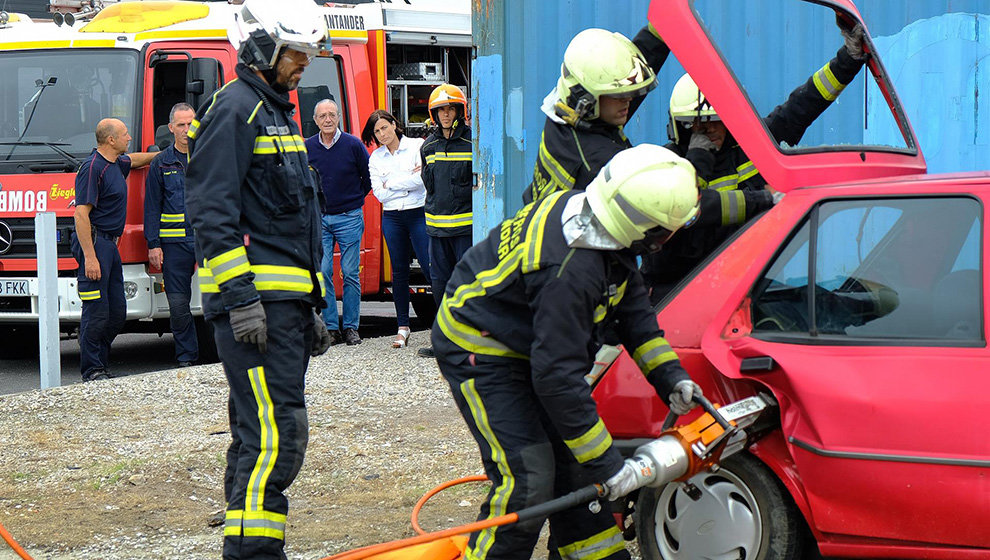 Jornada de puertas abiertas de los Bomberos de Santander en una imagen de archivo 