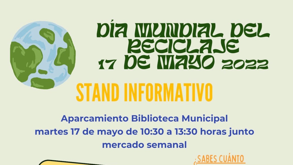 Parte del cartel del Día Mundial del Reciclaje