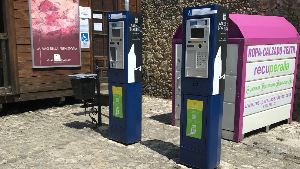 Parquímetro en Santillana del Mar