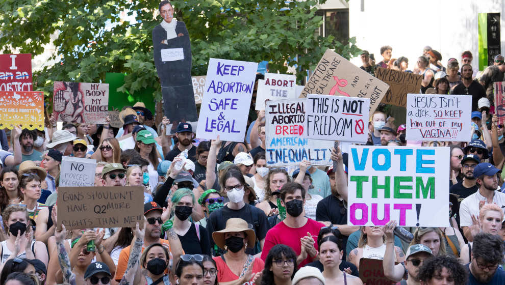 Manifestantes ante la Corte Suprema