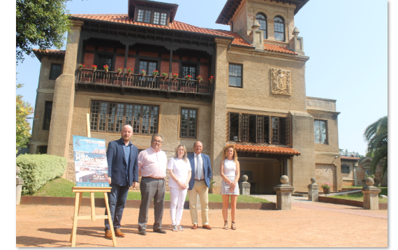 De izquierda a derecha, Miguel Luque Talaván, Miguel Ángel Ruiz Lavín, Mercedes García Pérez, Calixto Alonso del Pozo y María de los Ángeles Matanzas.