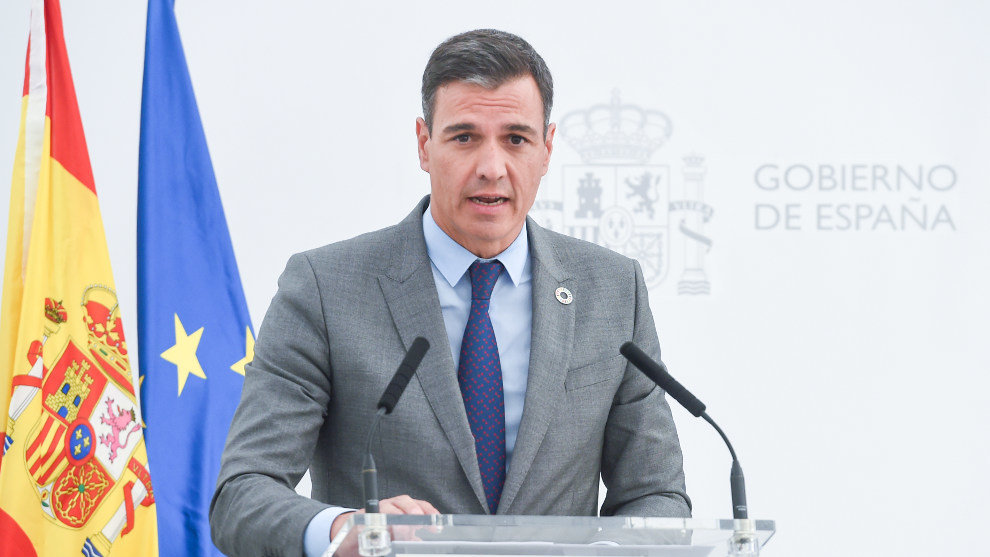 El presidente del Gobierno, Pedro Sánchez