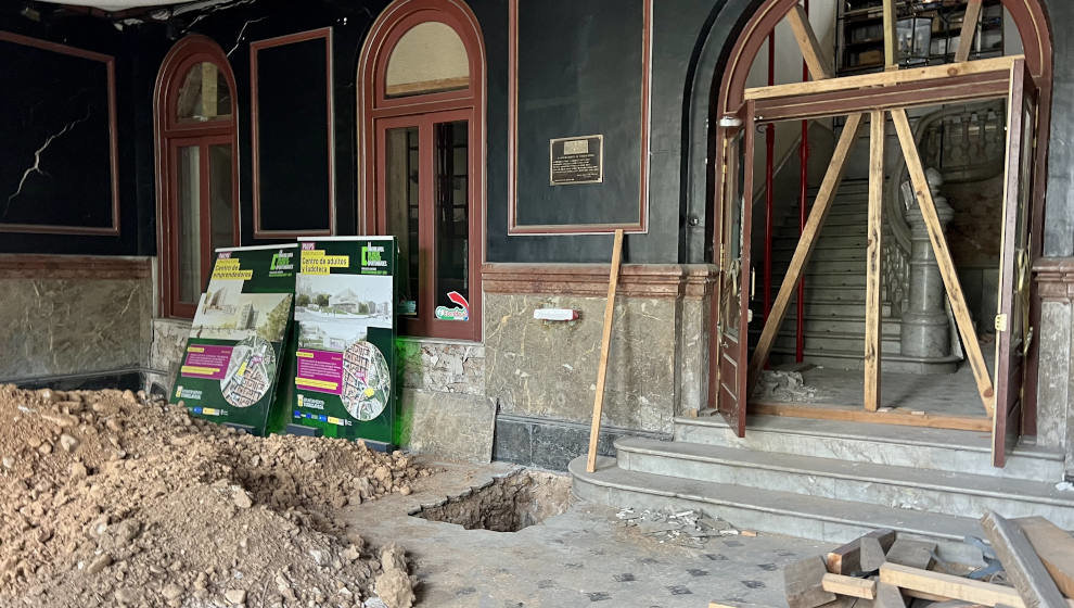 Obras de estabilización del Palacio Municipal de Torrelavega