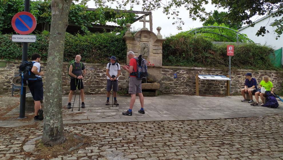 La tripulación del velero Klaudia, durante el Camino de Santiago | Foto: Náutica Puerto Gris