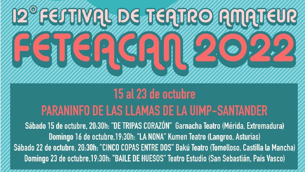 Cartel XII Festival de Teatro Amateur Fetecan