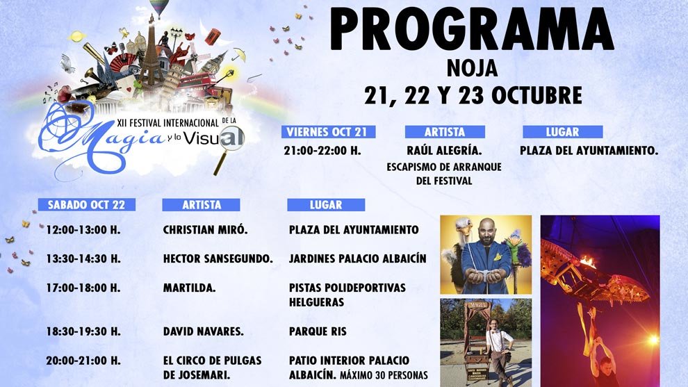 Parte del cartel del XII Festival Magia