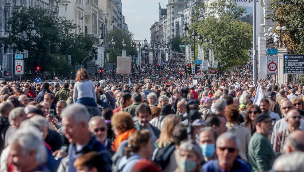 Imagen de la manifestación en Madrid