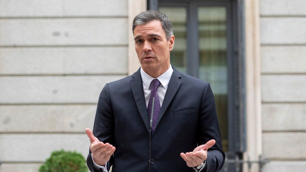 El presidente del Gobierno, Pedro Sánchez