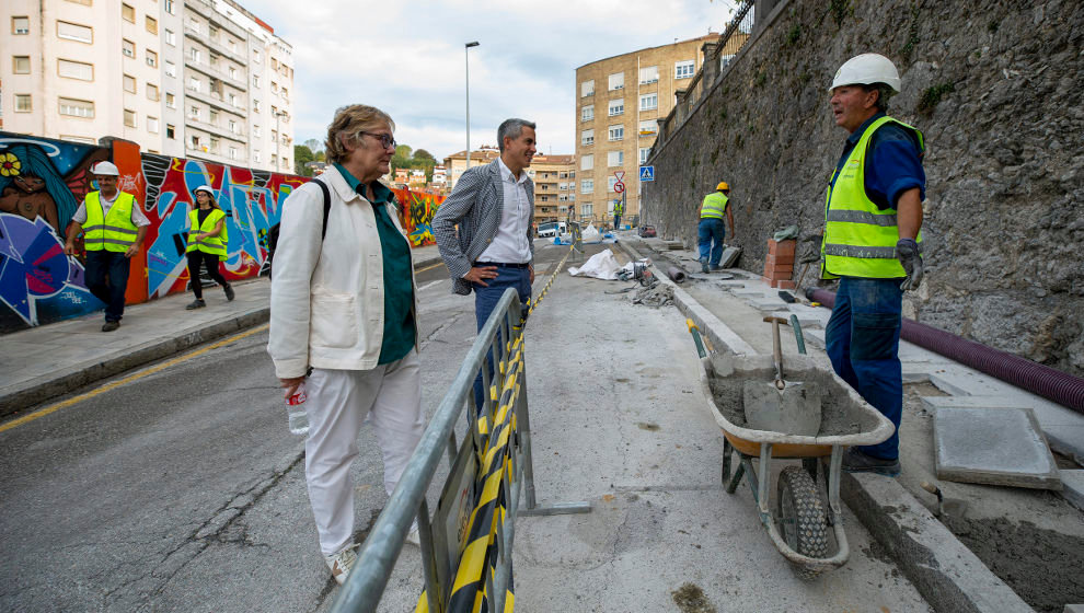 El vicepresidente regional, Pablo Zuloaga, visitando las obras del MUPAC