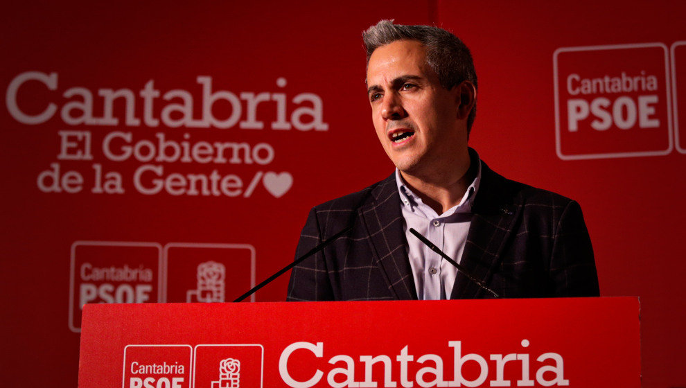 El secretario general del PSOE de Cantabria, Pablo Zuloaga