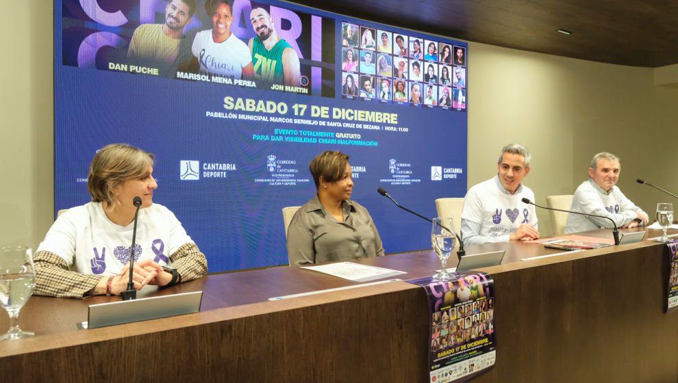 El vicepresidente y consejero de Universidades, Igualdad, Cultura y Deporte, Pablo Zuloaga, presenta el evento solidario para dar visibilidad a la enfermedad malformación de Chiari