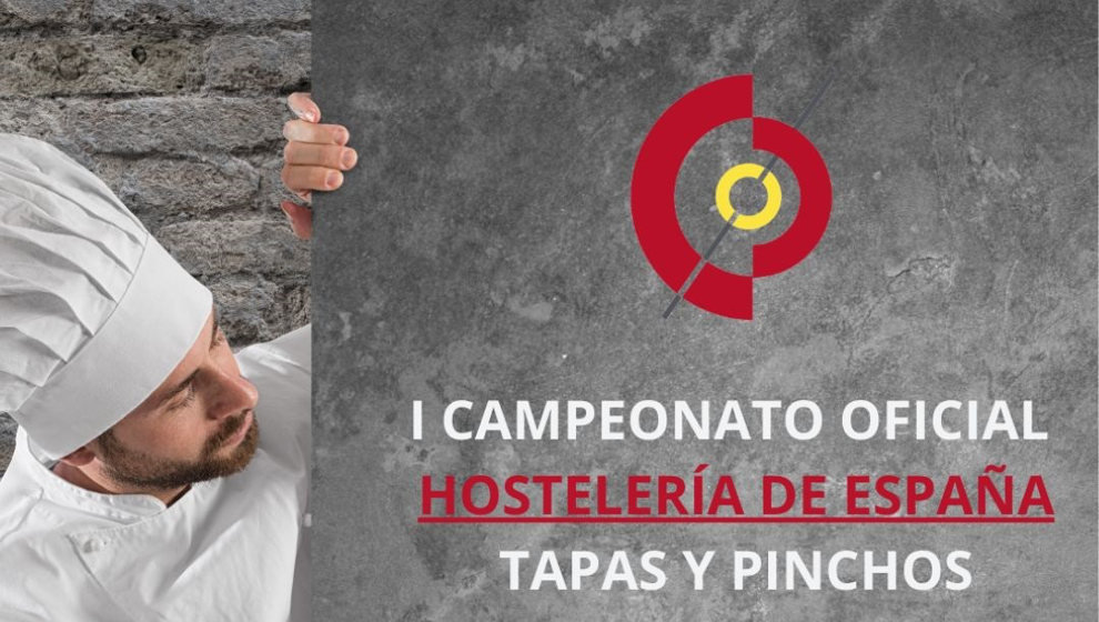 Detalle del cartel del I Campeonato Oficial Hostelería de España de Tapas y Pinchos