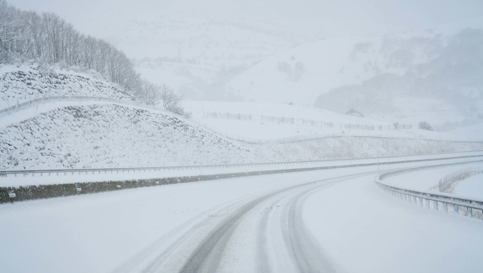 Nieve en las carreteras