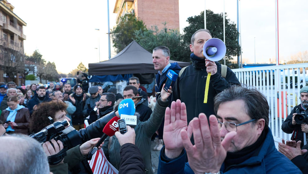 Manifestación de los trabajadores de la empresa Aspla