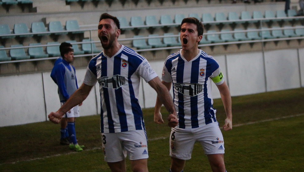 Celebración del gol de la RS Gimnástica