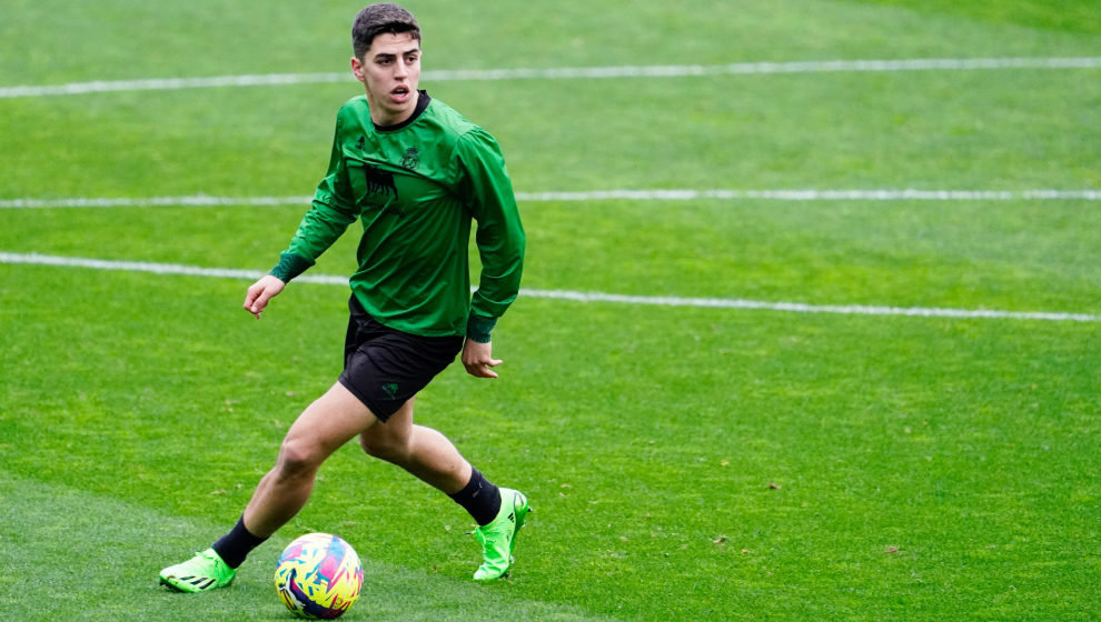 El jugador del Racing, Íñigo