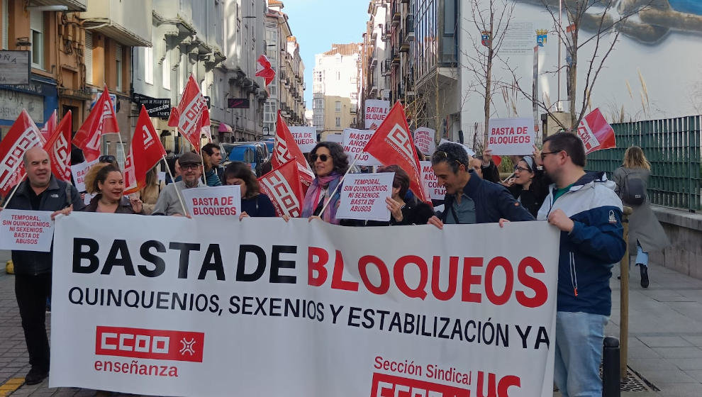 Concentración de CCOO en Peña Herbosa