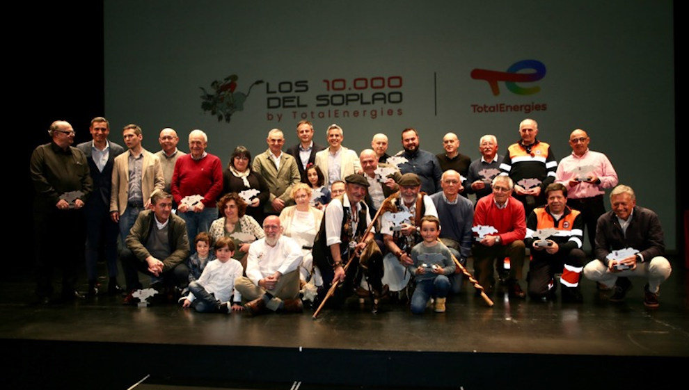 Homenaje a los voluntarios de los '10.000 del Soplao'