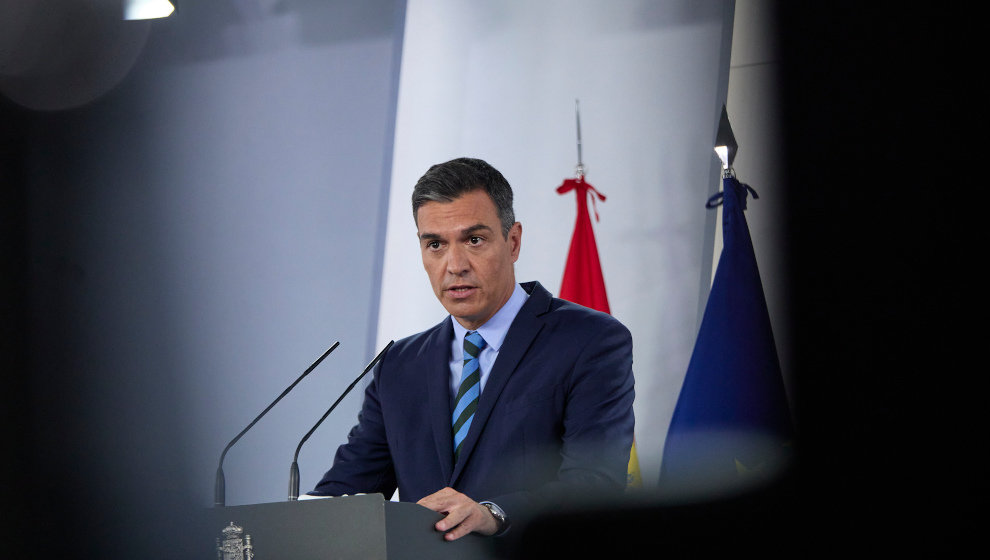 El presidente del Gobierno, Pedro Sánchez