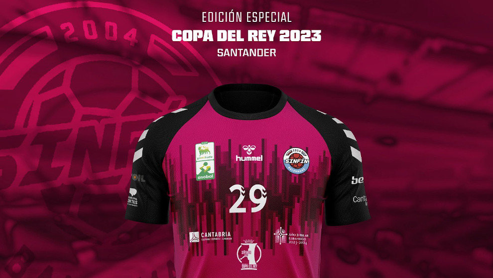 Camiseta especial del BM Sinfín para la Copa del Rey