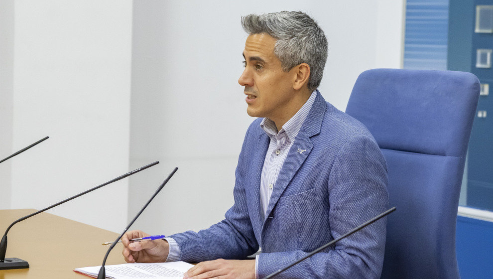 El Vicepresidente y Consejero de Universidades, Igualdad, Cultura y Deporte, Pablo Zuloaga